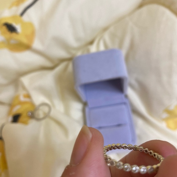 1.2 CT Morganite 925 Sterling Silver Ring with Eternity Band - Picture 10 of 15